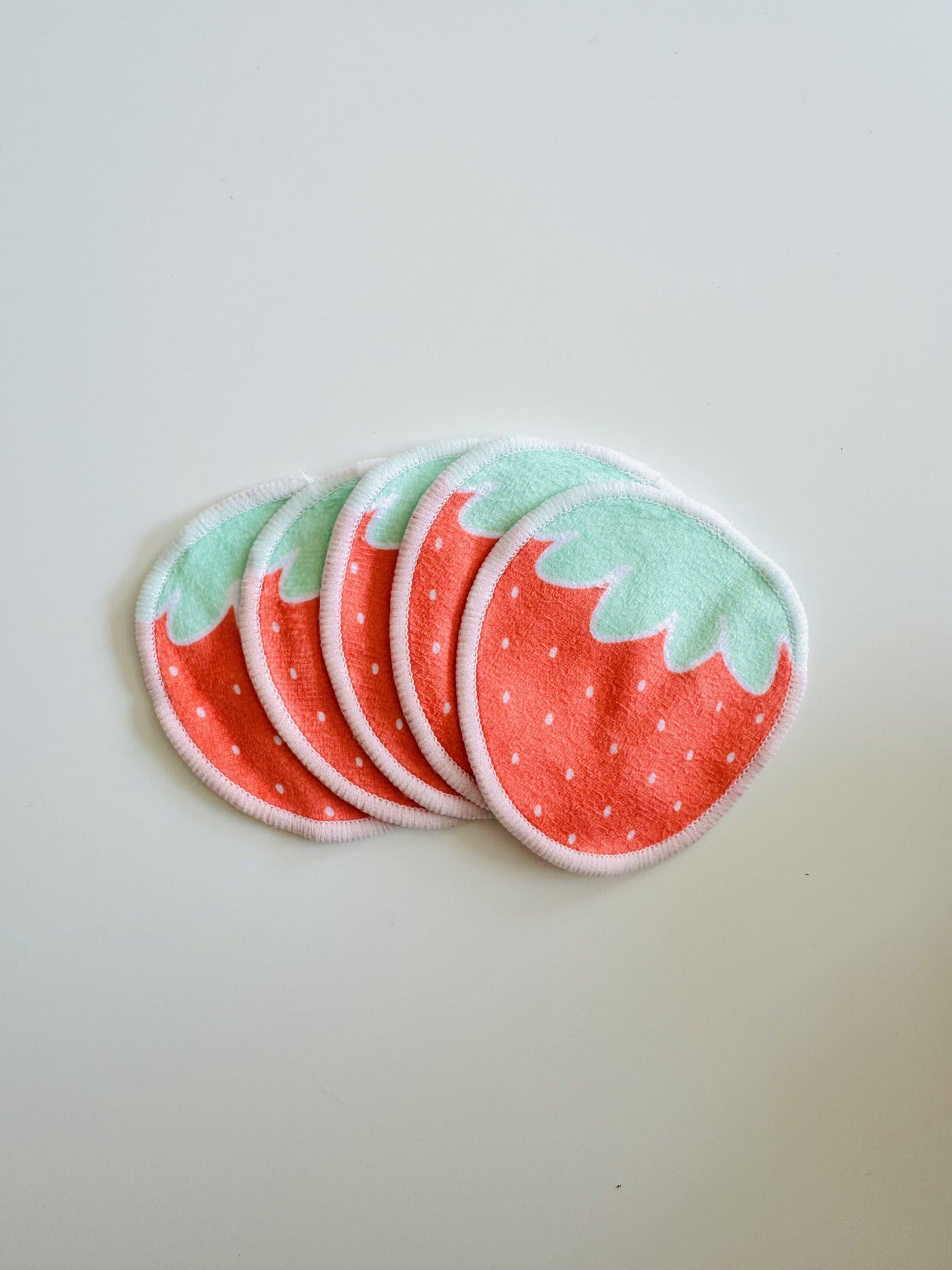 Girls Strawberry Face Cloths